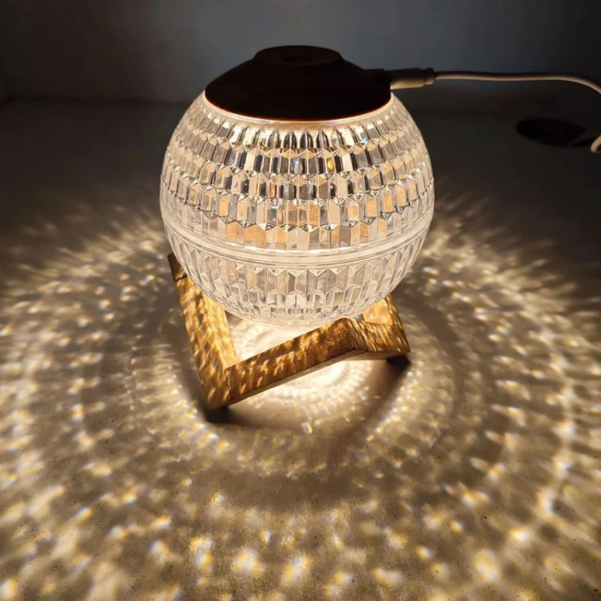 بخور سرد مدل گوی پایه چوبی ظرفیت ۰.۳۵ لیتر